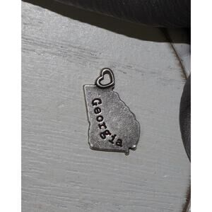 James Avery Sterling My Georgia State Charm 3.06G / 0.6in